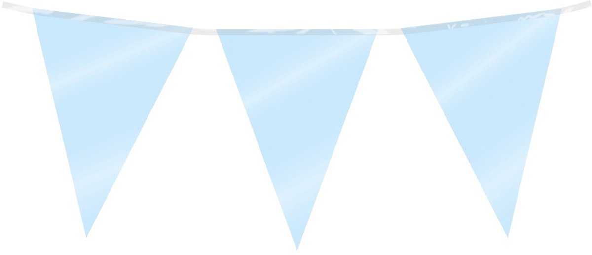 Party Flag Foil Baby Blue | 6 stuks